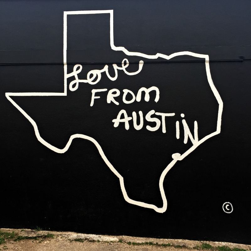 "Love from Austin" Magnolia Cafe